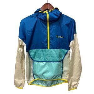 Cotopaxi Teca Half Zip Windbreaker Blue Crush Colorblock NWT Packable XS Recycle
